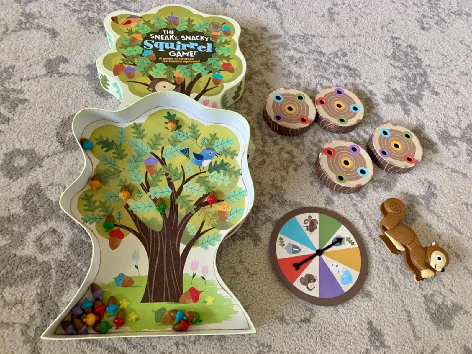 Educational Insights The Sneaky, Snacky Squirrel Game - Toddler Board Games for 3 Year Olds, Fine Motor Skills Toys for Toddlers, Color Matching Preschool, Tweezer Tool customer photo 1