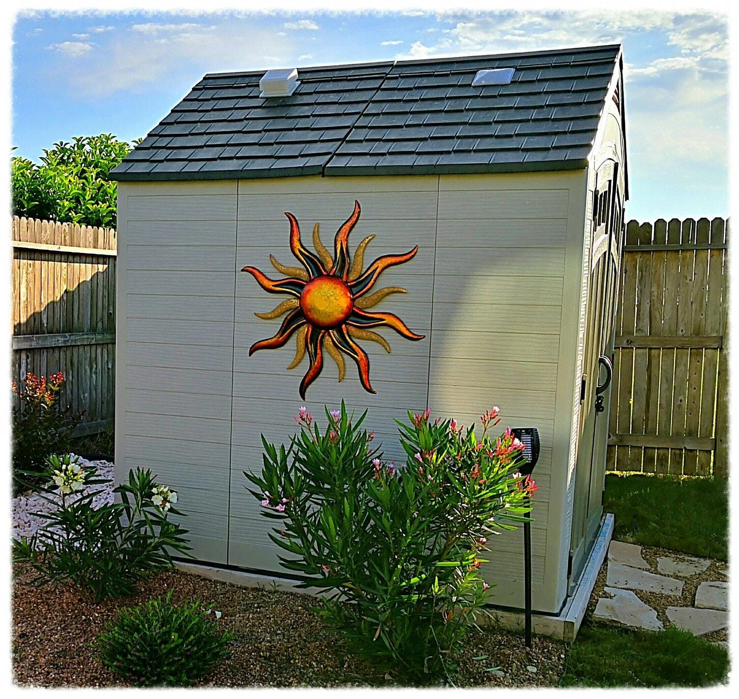 Regal Art & Gift Large Metal Sun Wall Decor, Indoor & Outdoor Sunburst Art customer photo 2