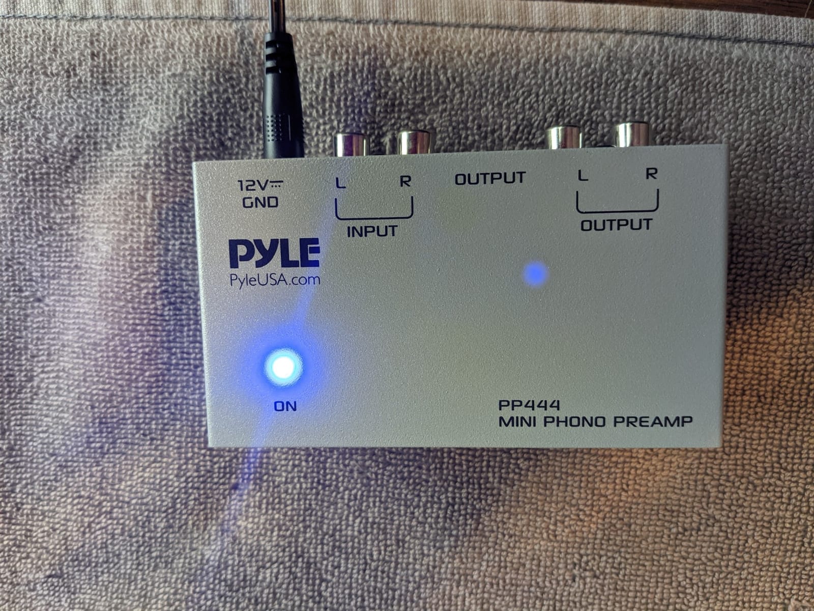 Pyle Ultra Compact Phono Preamp - Mini Turntable Preamp for Audio - Guitar, Microphone - RCA Input/Output for Record Player - Receiver - Amplifier - PP444 customer photo 2