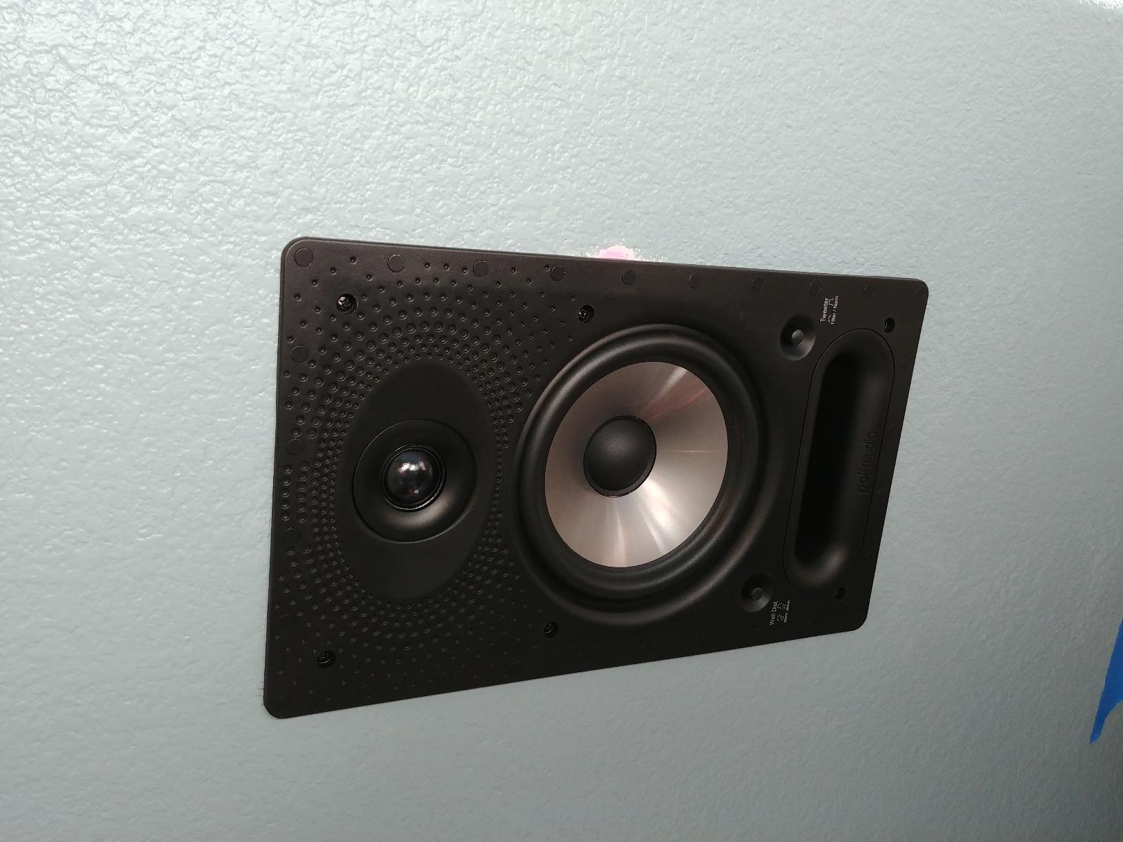 Polk Audio 65-RT In-Wall Speaker, The Vanishing Series, White | 6.5-inch driver with minimal-flange design for home theater, surround sound and multi-zone audio customer photo 2