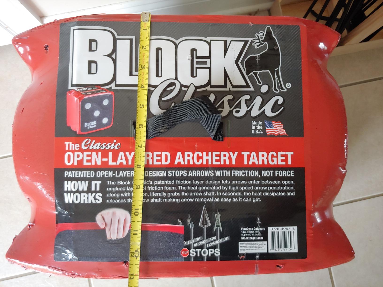 BLOCK Classic Layered Foam Archery Target, 18” x 18” x 13.5”, 2-Sided Shooting, Unique Open Layer Design Stops Field Points and Broadheads with Friction Not Force, Easy Arrow Removal, Top Carry Handle customer photo 2