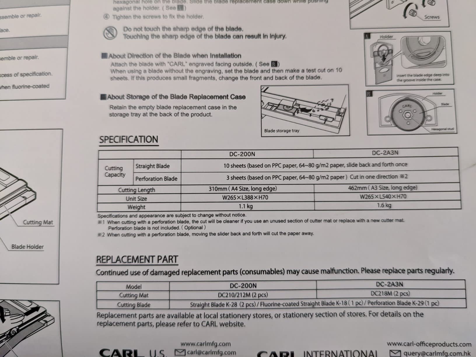 Carl 12 inch DC-200N Premium Rotary Paper Trimmer, Metal Base, 15 Sheet Cutting Capacity. customer photo 2