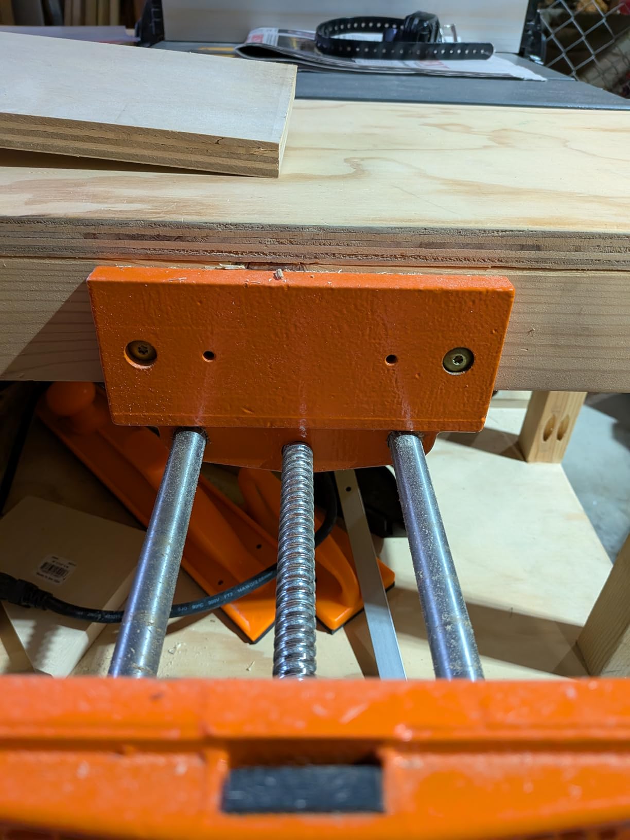 Pony Jorgensen 27091 Medium Duty Woodworker's Vise, Orange, Grey, 9-Inch By 7-Inch | 7