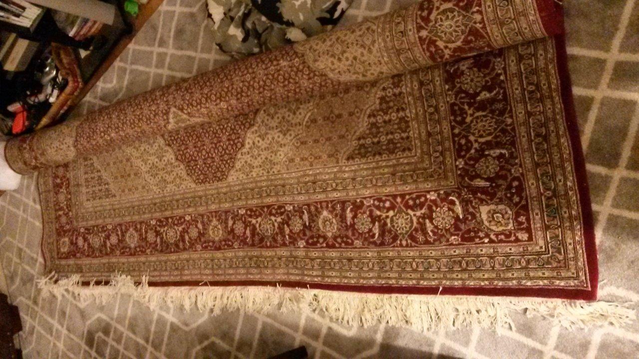 SAFAVIEH Tabriz Herati Collection 9' x 12' Red/Red TH27 Handmade Traditional Premium Silk & Wool Area Rug customer photo 1