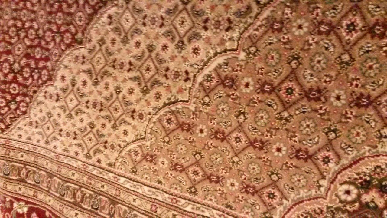 SAFAVIEH Tabriz Herati Collection 9' x 12' Red/Red TH27 Handmade Traditional Premium Silk & Wool Area Rug customer photo 2