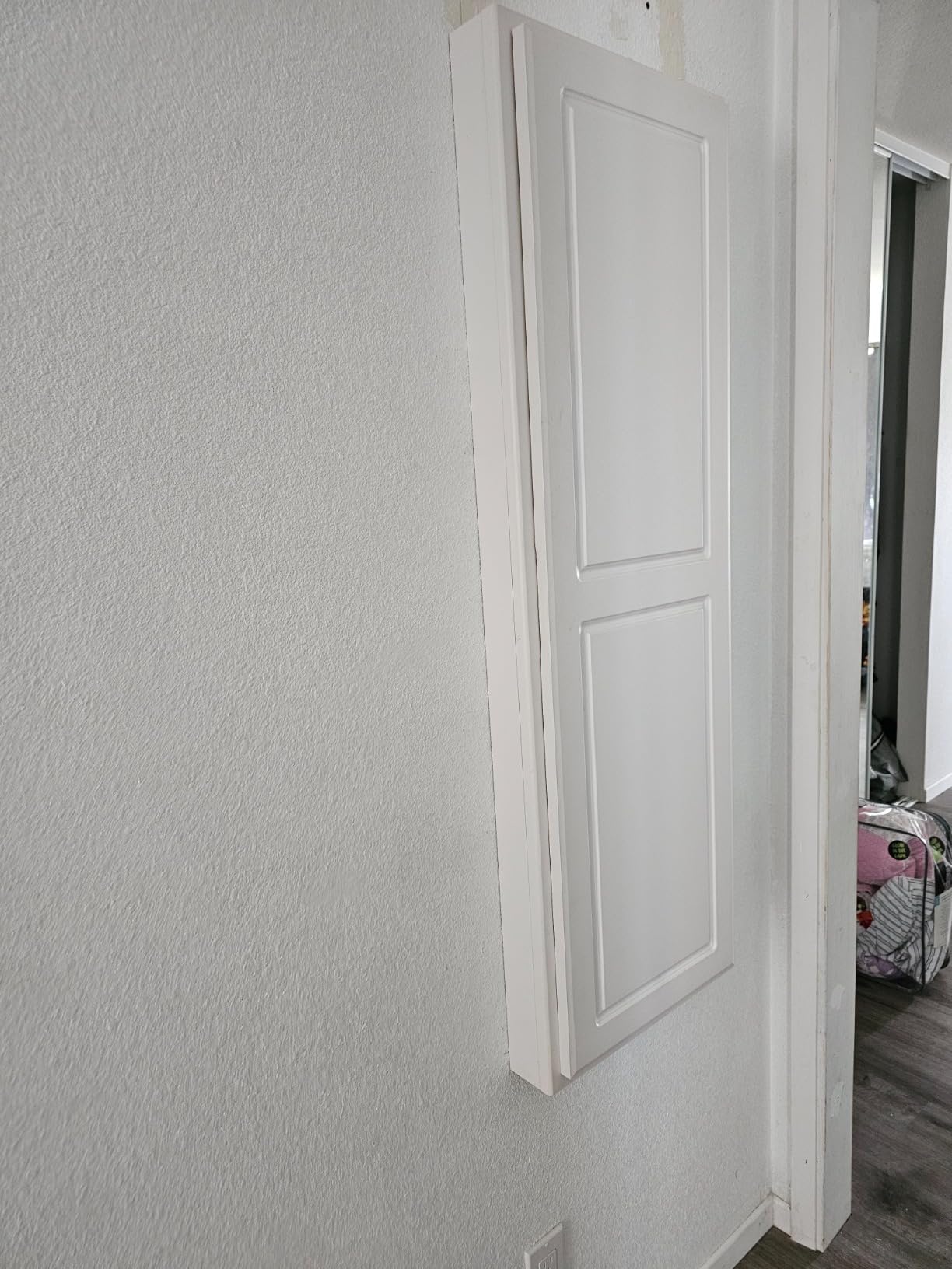 Household Essentials Stowaway in-Wall Ironing Board Finish: White customer photo 1