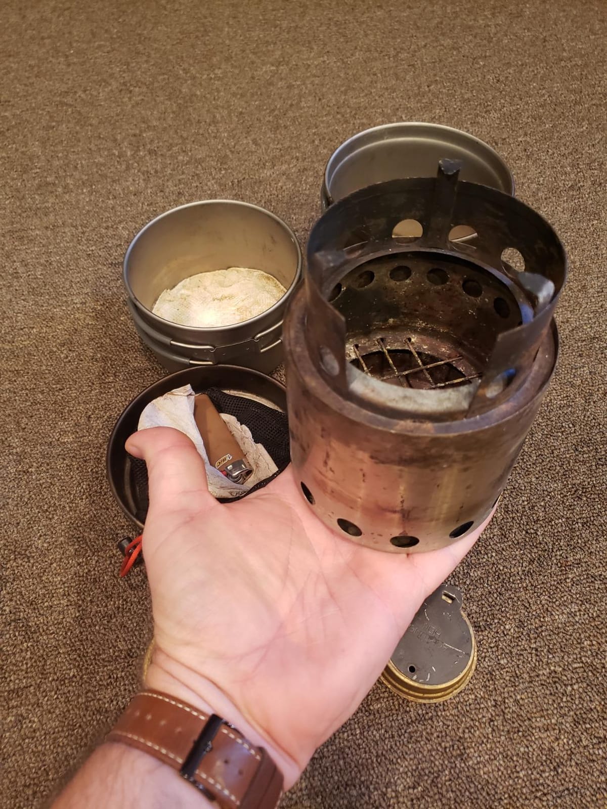 Solo Stove Lite - Portable Camping Hiking and Survival Stove | Powerful Efficient Wood Burning and Low Smoke | Gassification Rocket Stove for Quick Boil | Compact 4.2 Inches and Lightweight 9 Ounces customer photo 2