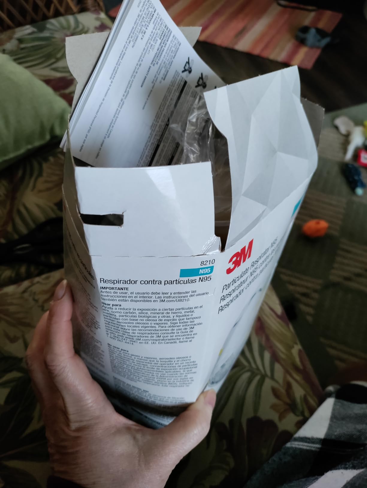 3M Particulate Disposable Respirator 8210, N95, Pack of 20, NIOSH APPROVED customer photo 1