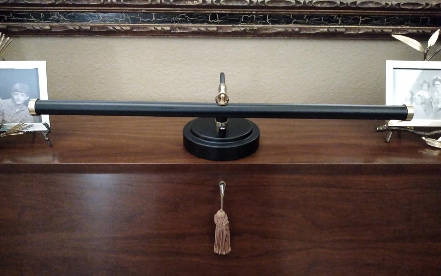 Cocoweb Adjustable LED Upright Piano Desk Lamp in Black with Brass Accents - PLED101D customer photo 1