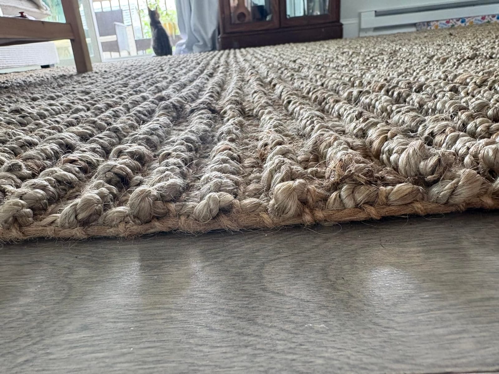 SAFAVIEH Natural Fiber Accent Rug 3x5, Jute Knotted Natural NF447A customer photo 1