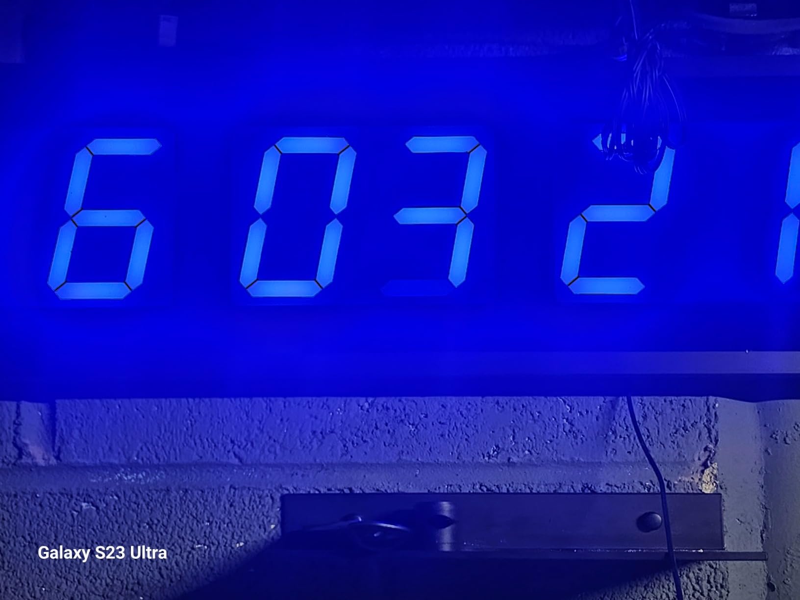 Ivation Oversized Digital Wall Clock with Large LED Display, 24
