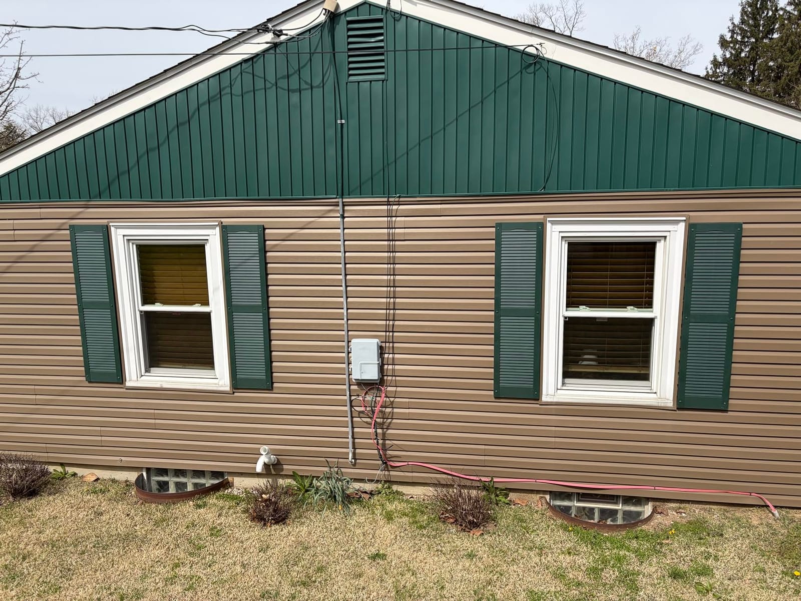 Exterior Solutions Standard Louver Exterior Vinyl Shutter, Black (Pair), 15 Inch x 71 Inch customer photo 2