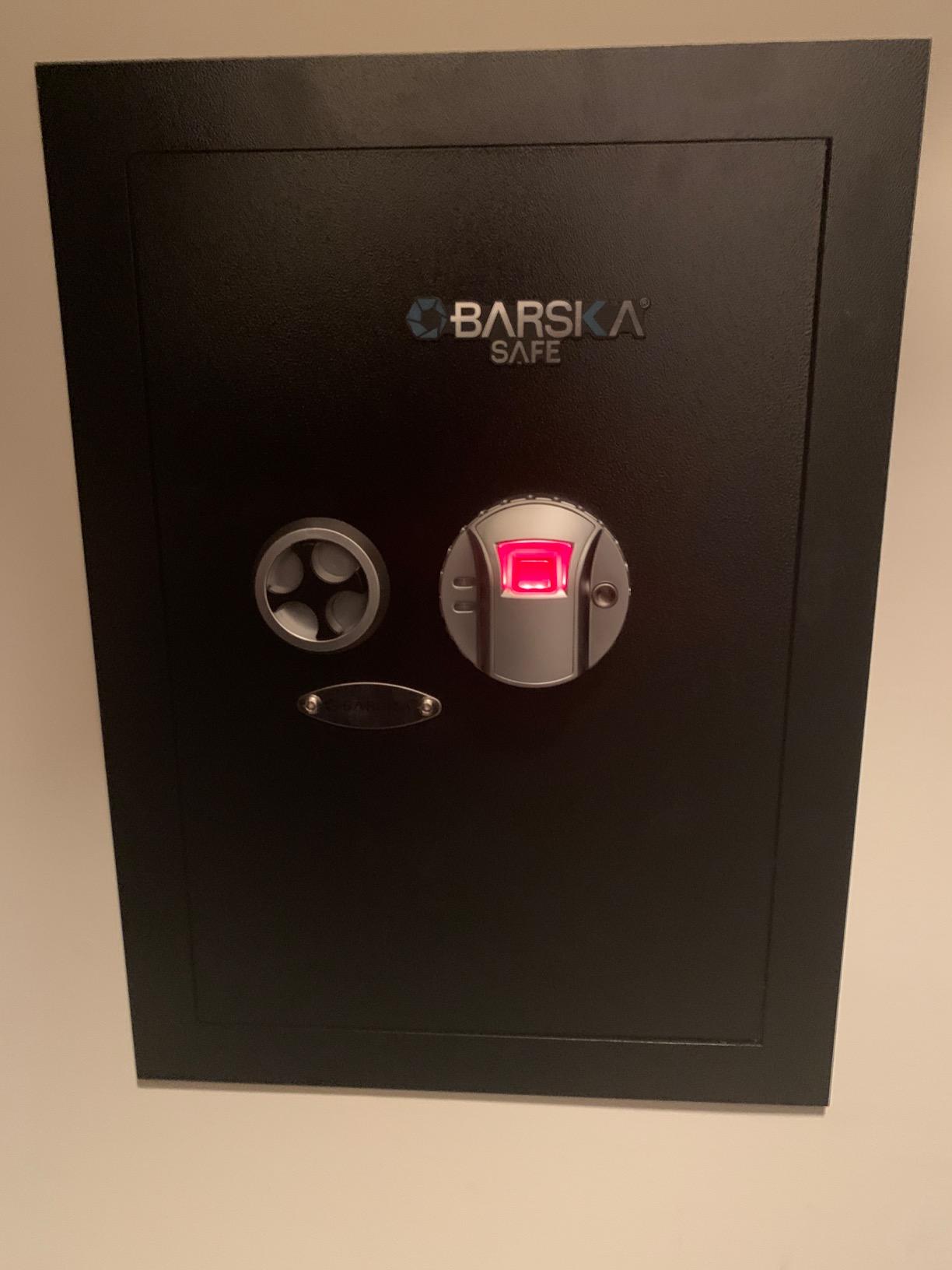 Barska Biometric Fingerprint Steel Wall Safe with Adjustable Shelves – DOJ Certified with Pry-Resistant Deadbolts, Mountable for Home, Office, and Business Use customer photo 1