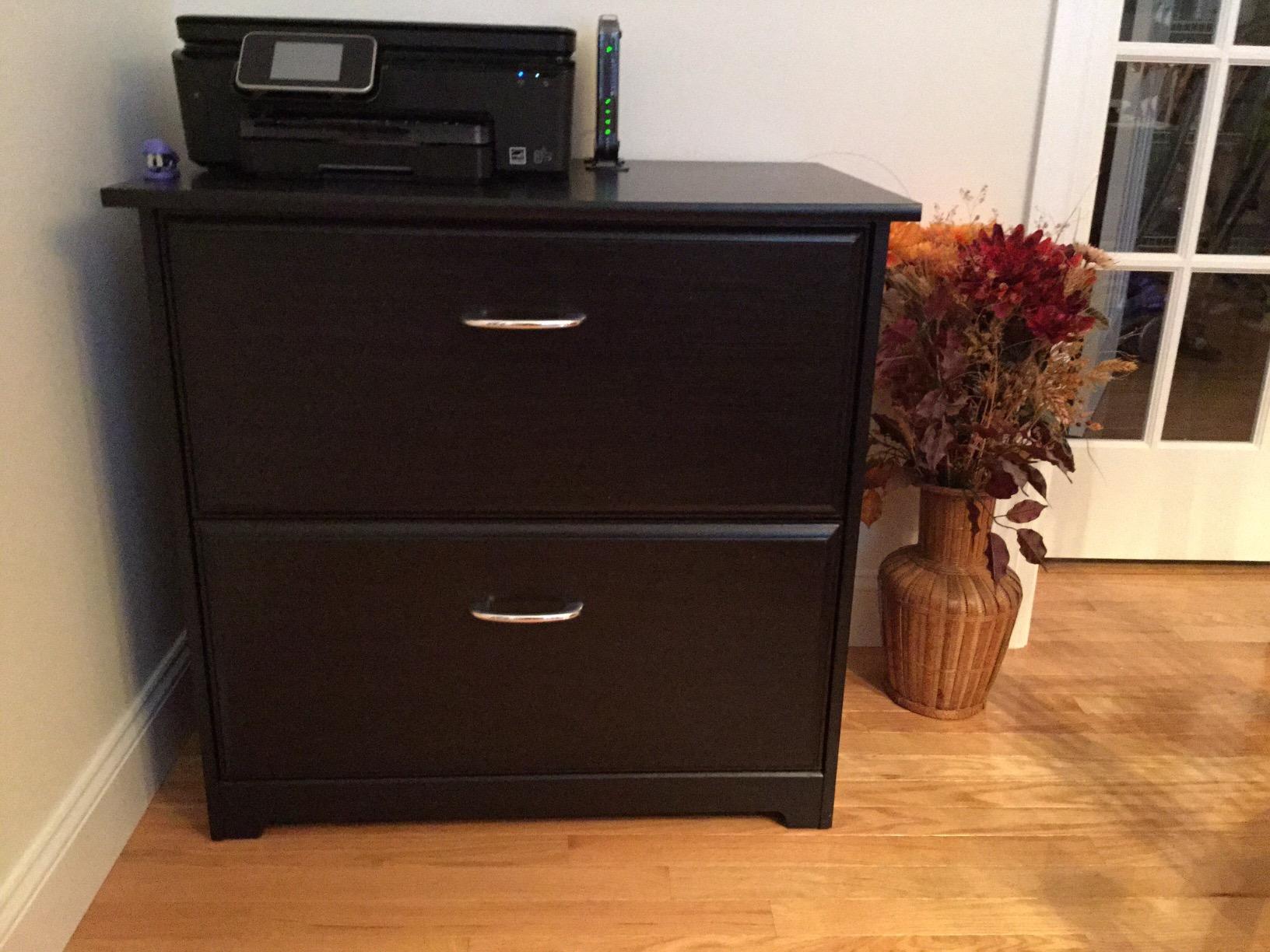 Bush Home Cabot 2 Drawer Lateral File Cabinet in Harvest Cherry, Home Office Chest for Letter, Legal, and A4-size Document Storage customer photo 1