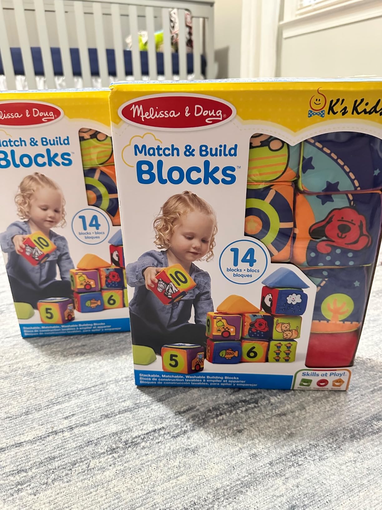 Melissa & Doug K's Kids Match and Build Soft Blocks Set customer photo 1