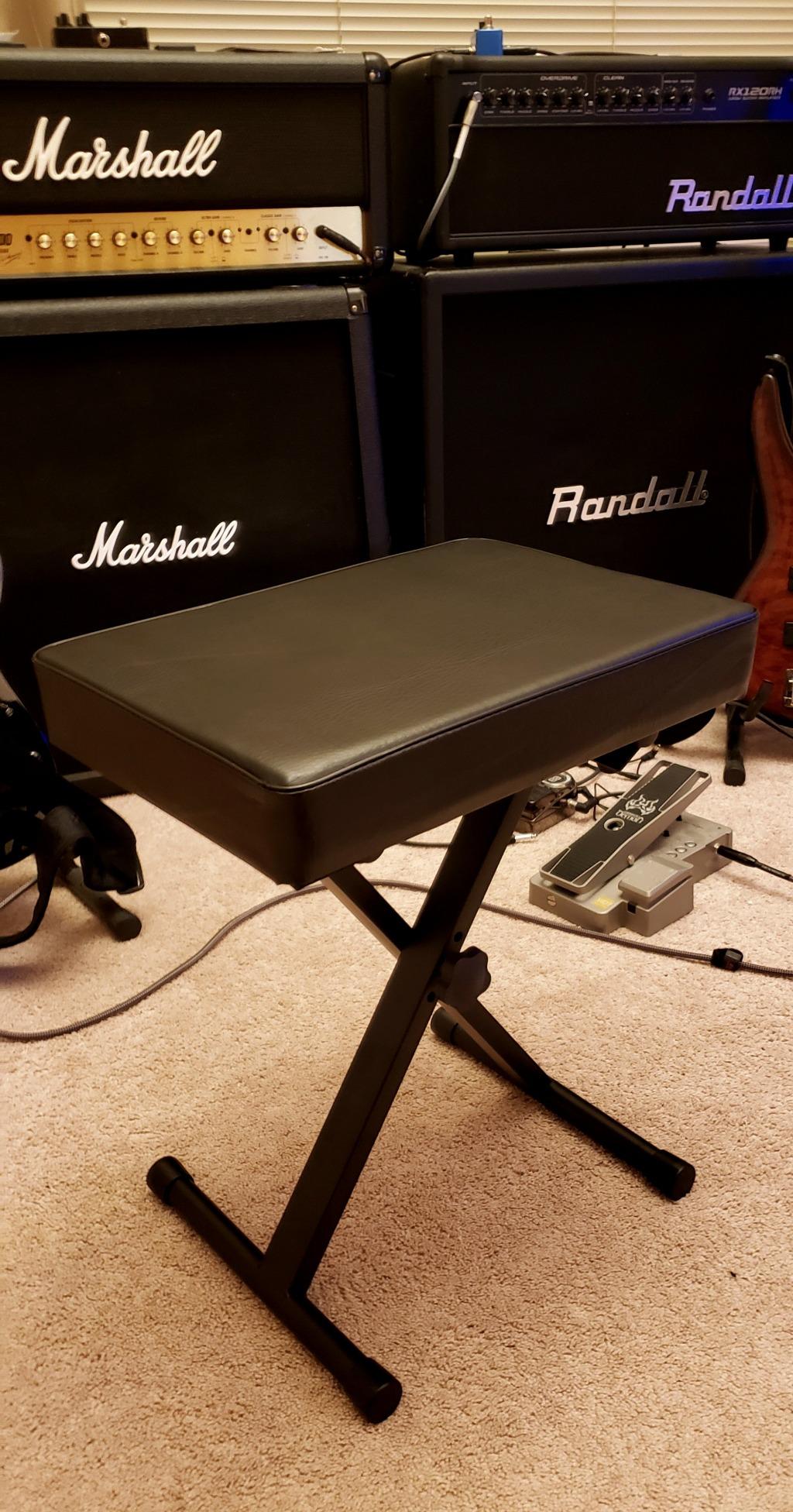 Yamaha OEM PKBB1 Adjustable Padded Keyboard X-Style Bench, Black, 19.5 inches customer photo 2