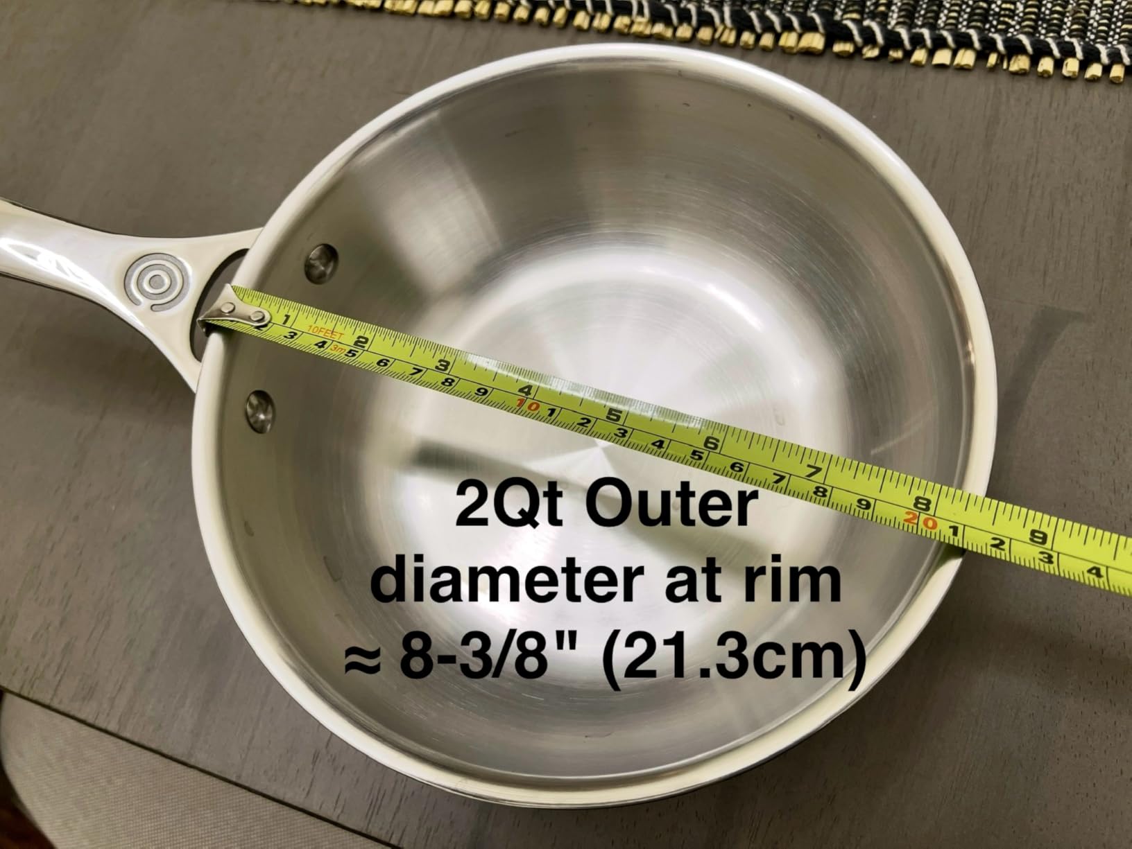 Le Creuset Tri-Ply Stainless Steel 3.5 Quart Saucier Pan customer photo 1