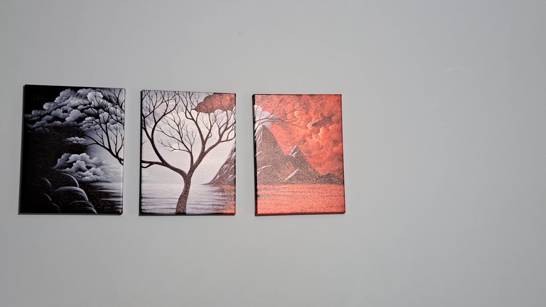 Wieco Art 3 Panels Abstract Canvas Wall Art for Home Decorations Wall Decor customer photo 1
