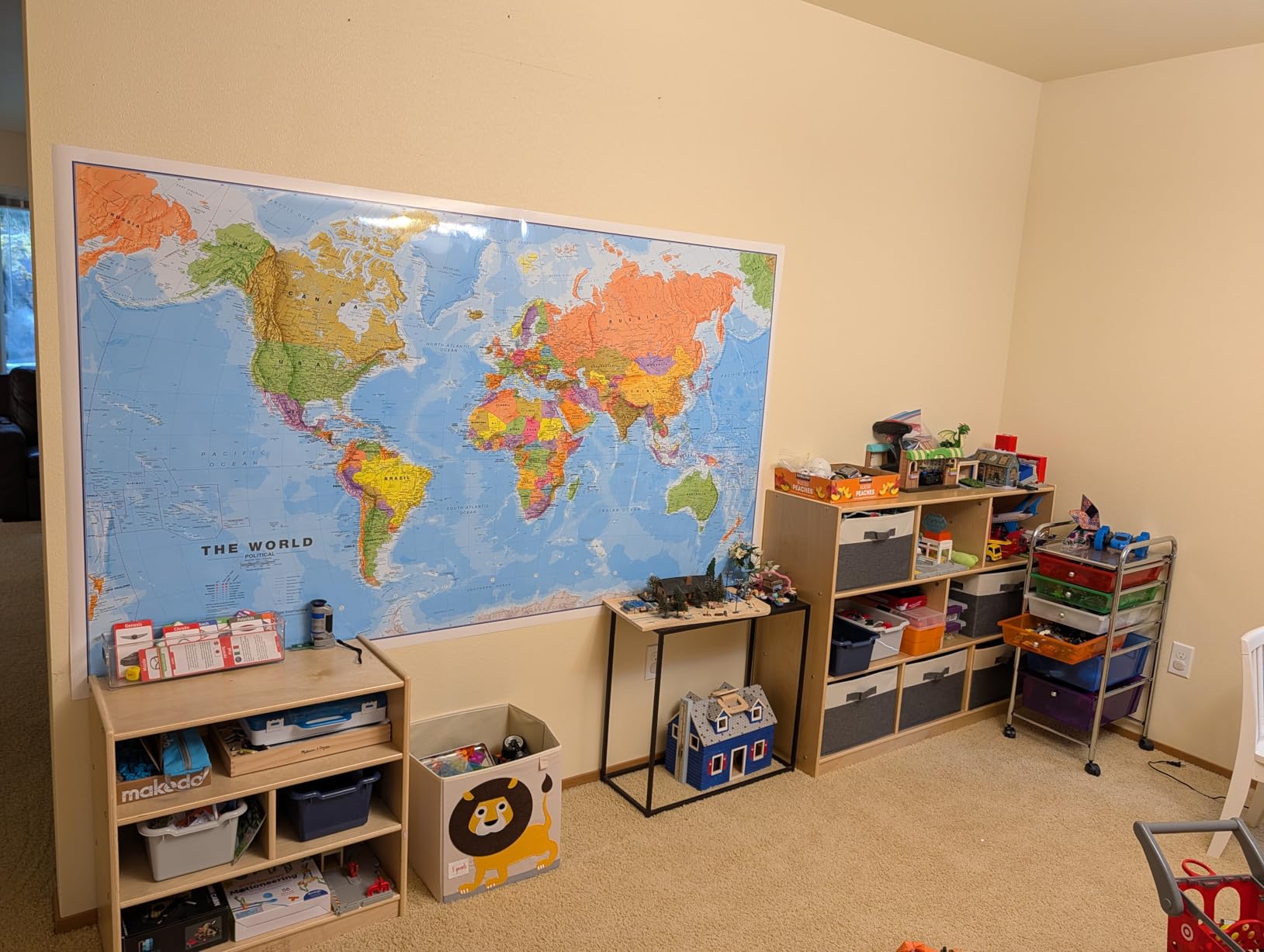 Giant World Map - Mega-Map Of The World 46 x 80 - Laminated - 2026 Updated customer photo 2