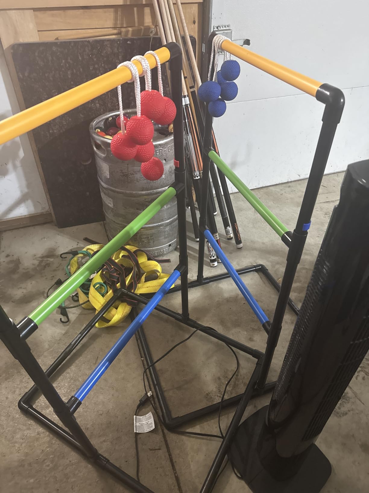 GoSports Ladder Toss Indoor & Outdoor Game Set with 6 Soft Rubber Bolo Balls and Travel Carrying Case customer photo 2