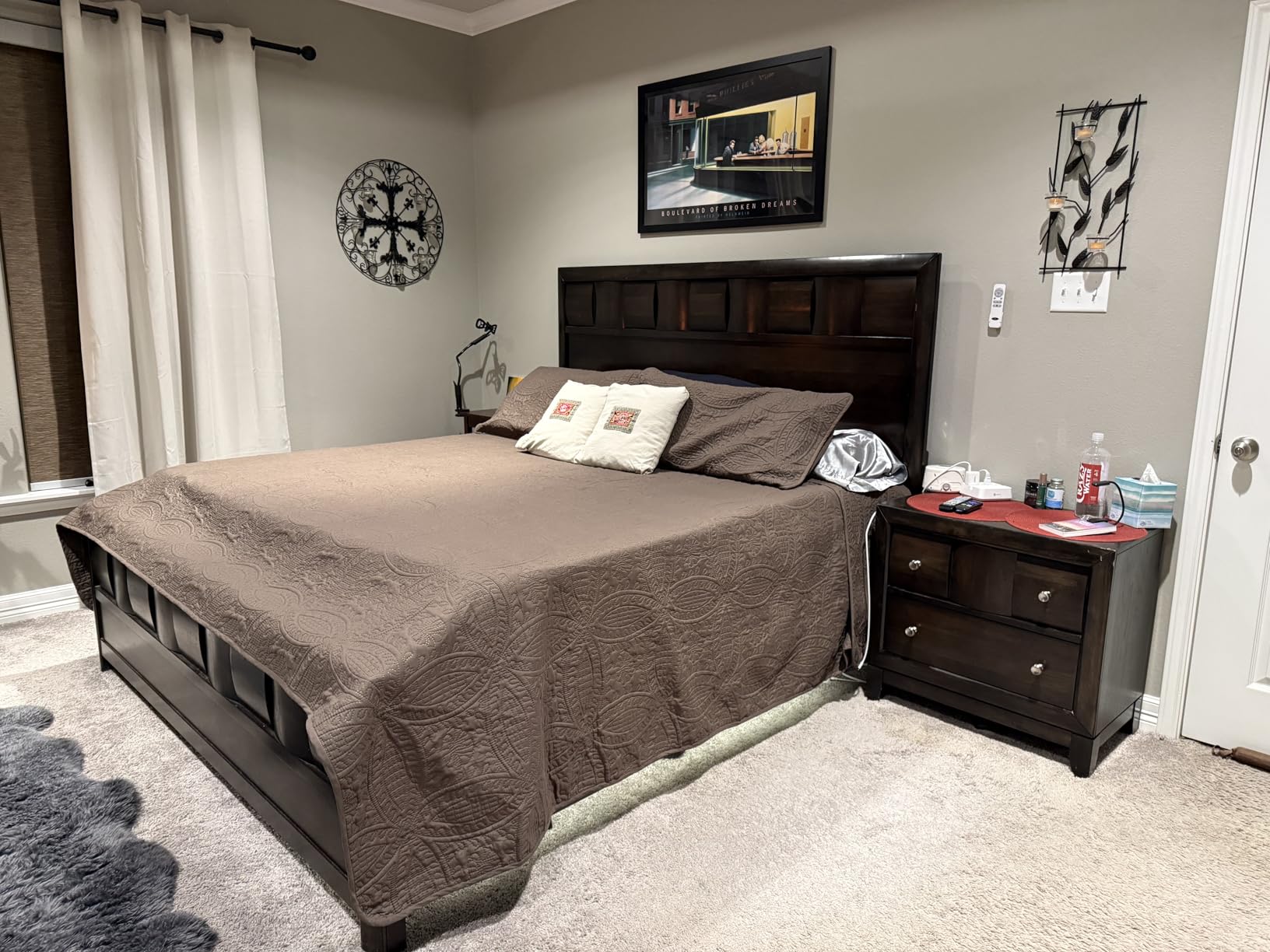 Chezmoi Collection Austin 3-piece Oversized Bedspread Coverlet Set (Queen, Ivory) customer photo 1