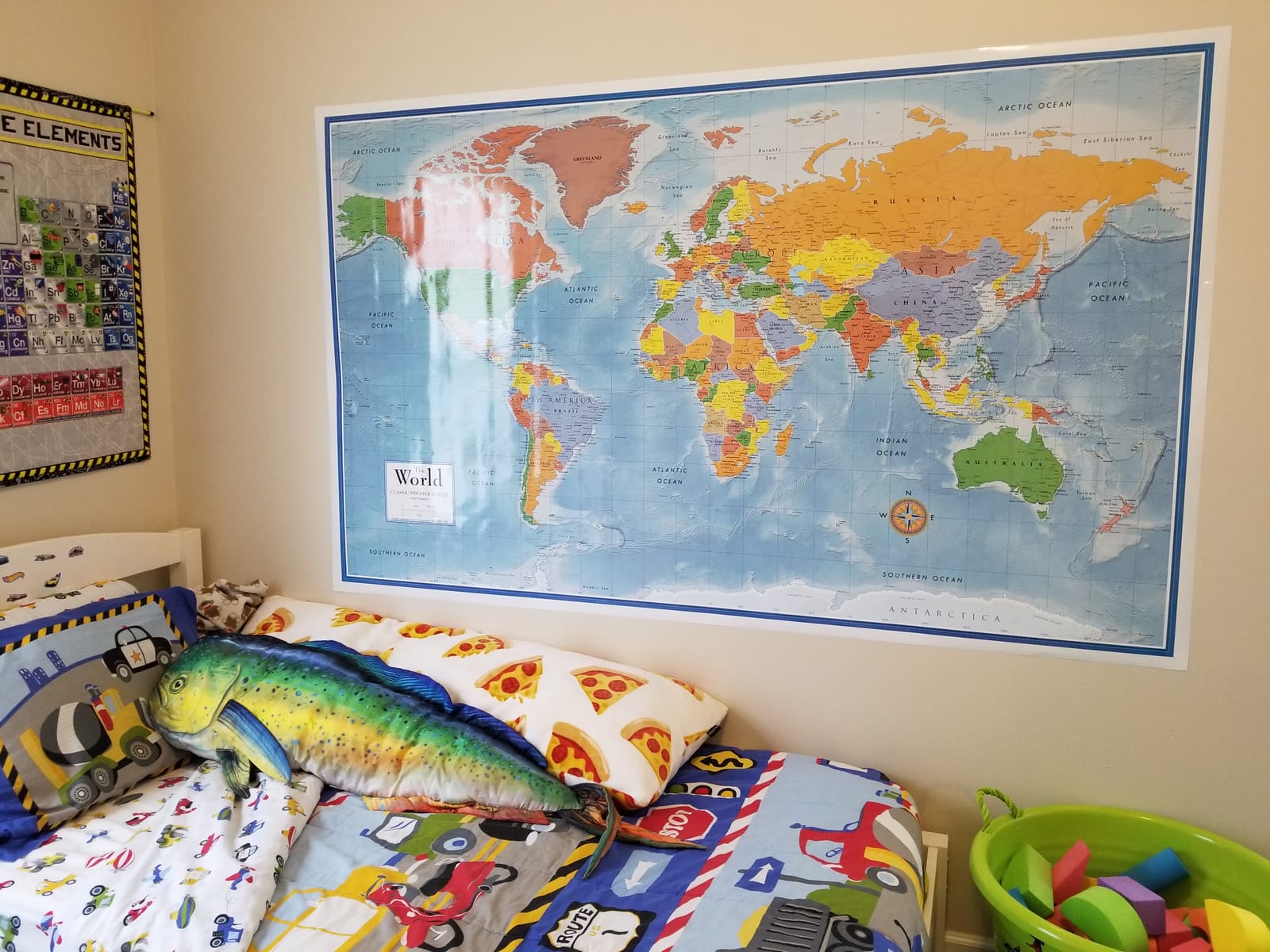 47x77 World Classic Premier Wall Map Mega Poster Laminated customer photo 1