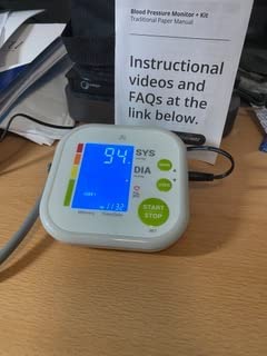 Greater Goods Upper Arm Blood Pressure Monitor for Home Use – Automatic One-Touch BP Machine, Wide-Range Cuff (8.7”–16.5”), Large Backlit Display, 2-User Memory, Complete Kit customer photo 1