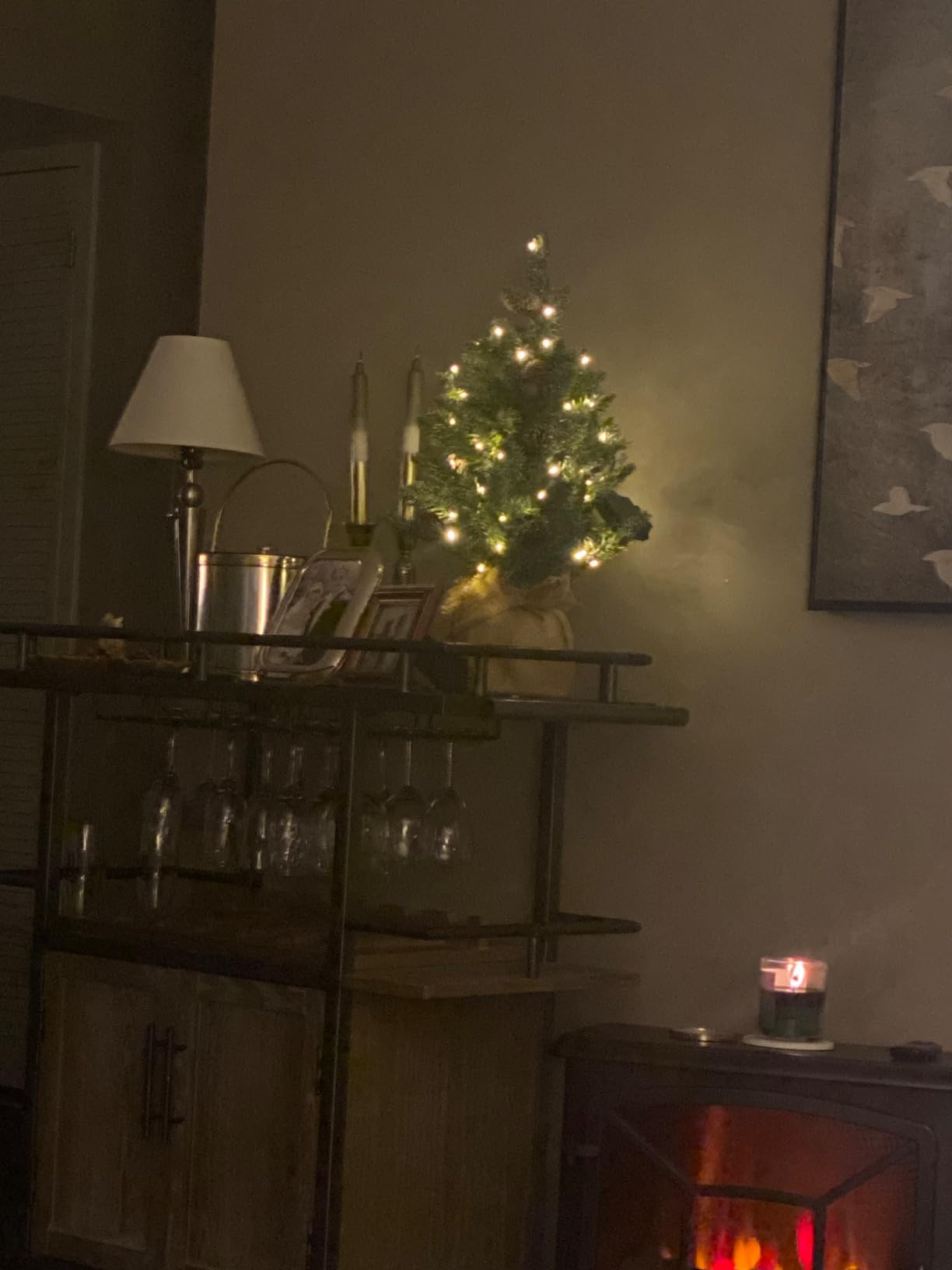 National Tree Company 2ft Pre-Lit Flocked Mini Artificial Christmas Tree customer photo 1