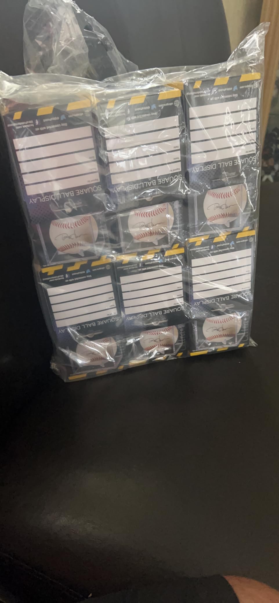 Ultra Pro 12 Square Baseball Display Holder w/Stand UV Protection New Lot Set (12 Baseball Cube Bundle) customer photo 1