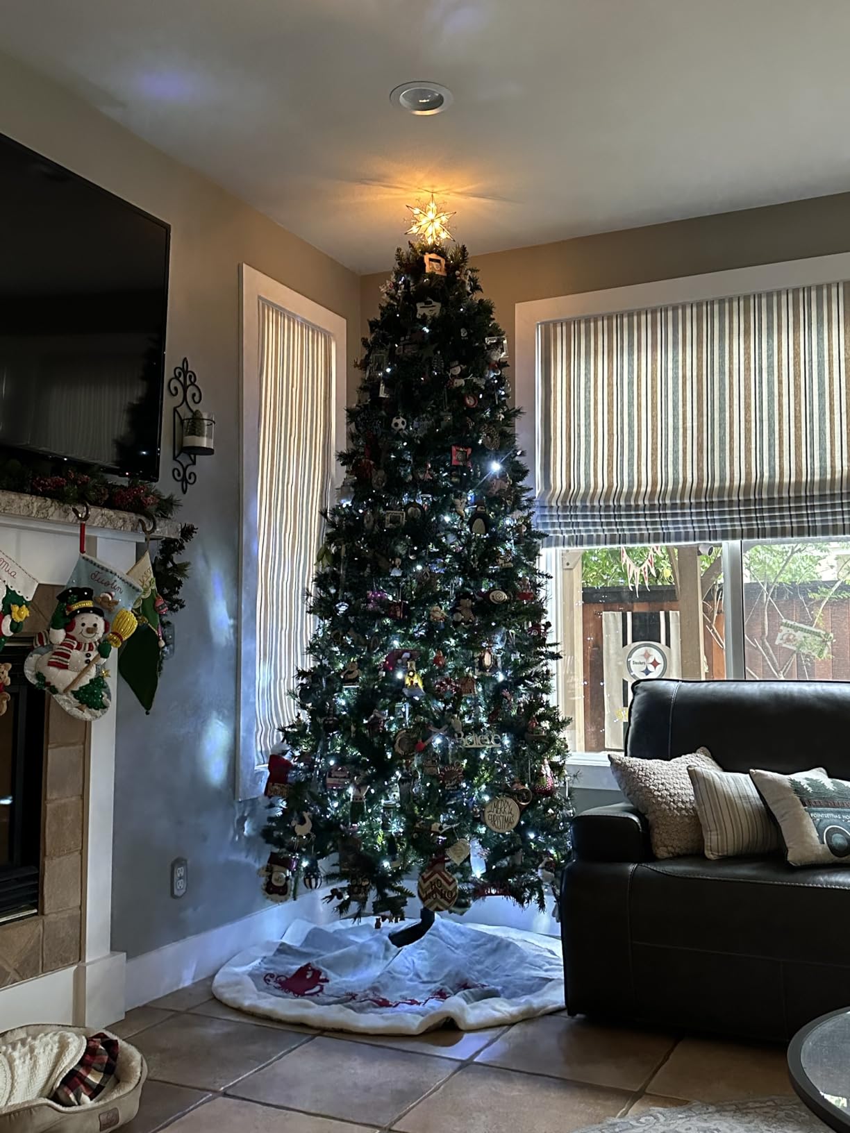Kurt Adler 10-Light 6-Point Capiz Star Treetop with Scroll Design customer photo 2