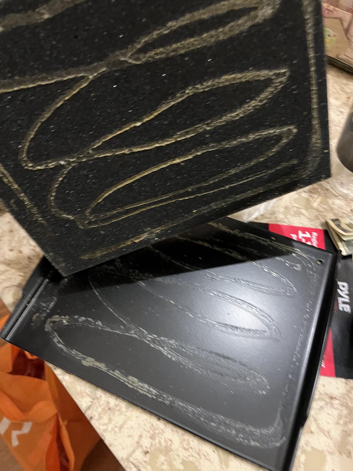 Pyle Speaker Isolation Pads - 7.5 x 9.1 x 2.3 inches - Acoustic Noise Isolation Platform - Foam Riser Recoil Stabilizer with Rubber Base for Studio Monitor, Subwoofer, Loudspeaker - PSIO4 customer photo 2