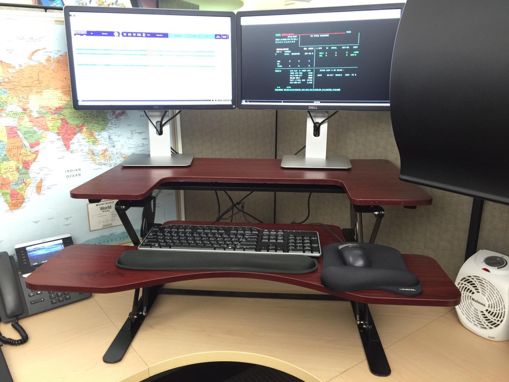 The Standing Desk Mat - Topo by Ergodriven | Premium Not-Flat Anti-Fatigue Standing Desk Mat with Calculated Terrain | Ultra-Thick Deluxe Comfort Foam, Durable, PVC-Free | Accessories | Obsidian Black customer photo 1