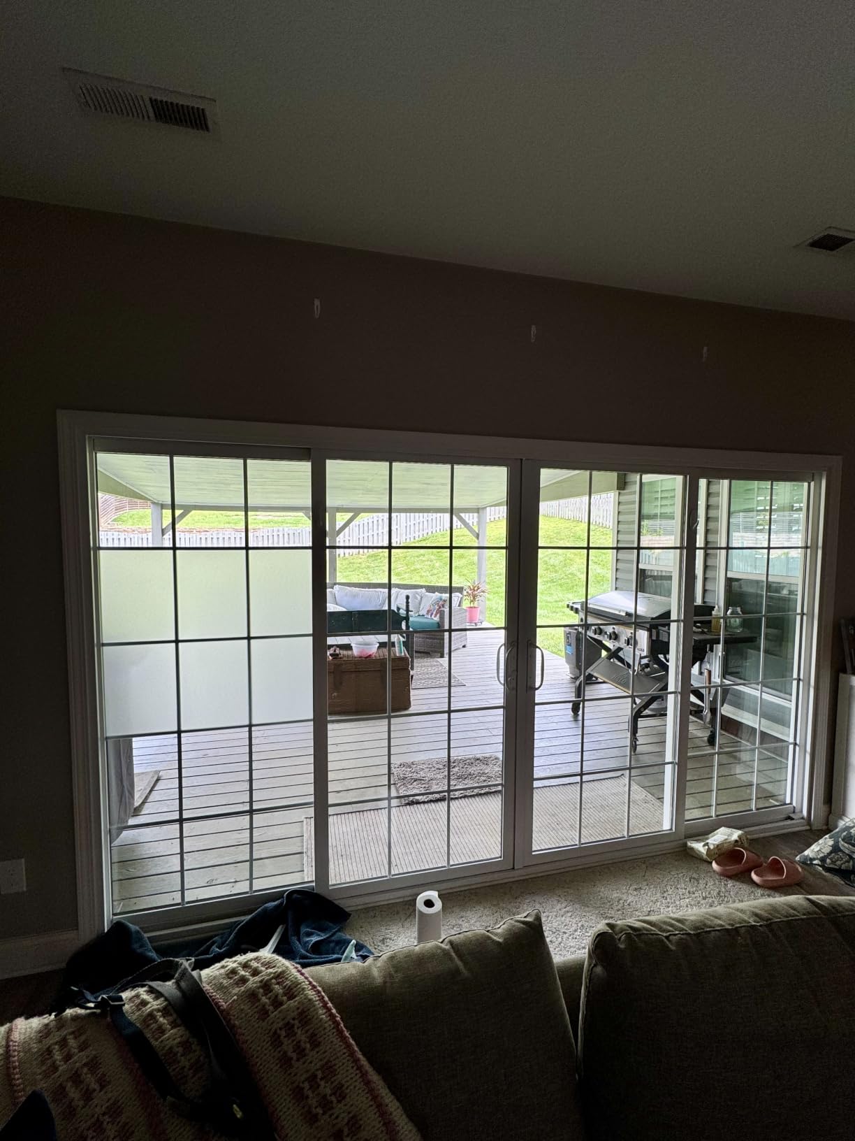 Coavas Frosted Glass Window Privacy Film, Static Cling, 17.5