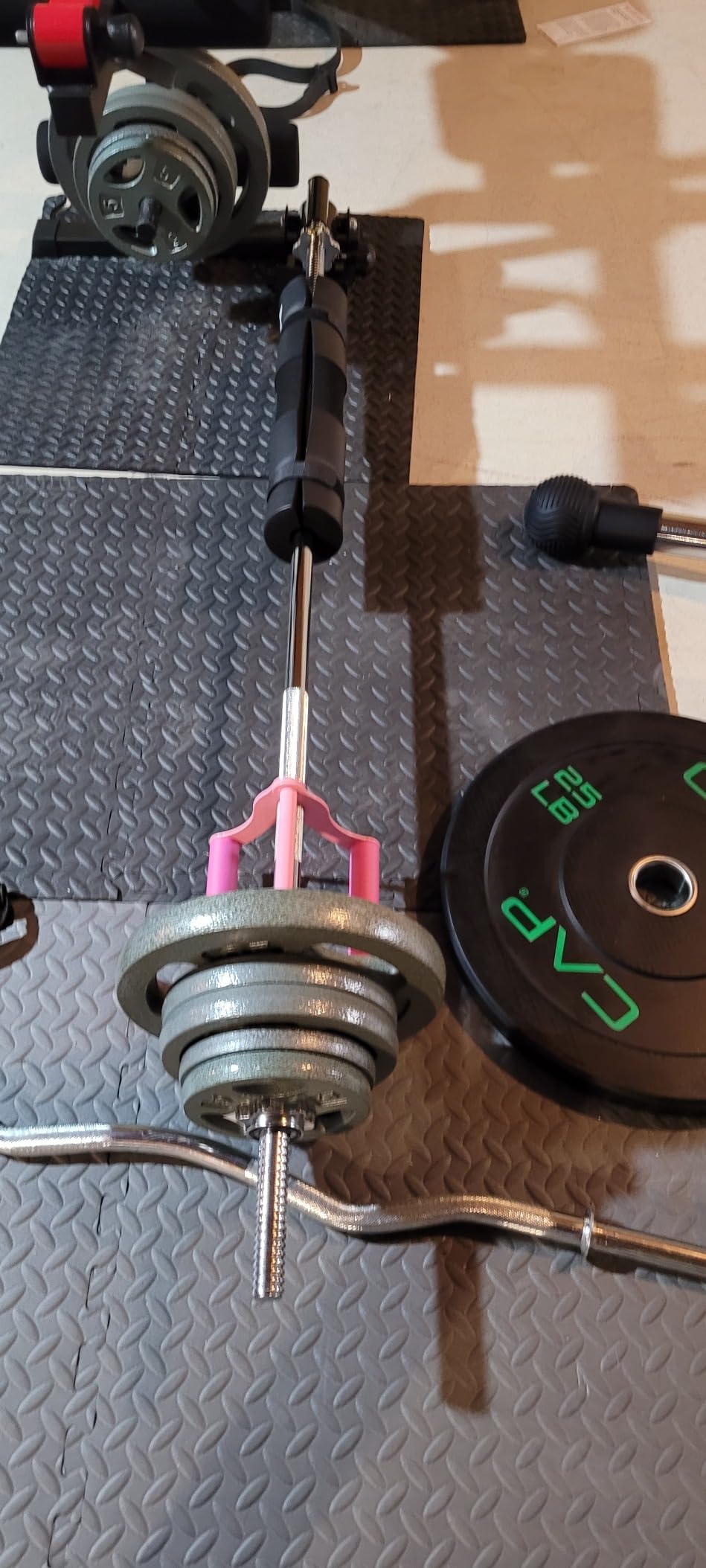 Yes4All Exercise Machine Adjustable T Bar Row Attachment, D Row Handle/Landmine Handle Attachment with Textured Rubber Handles customer photo 1