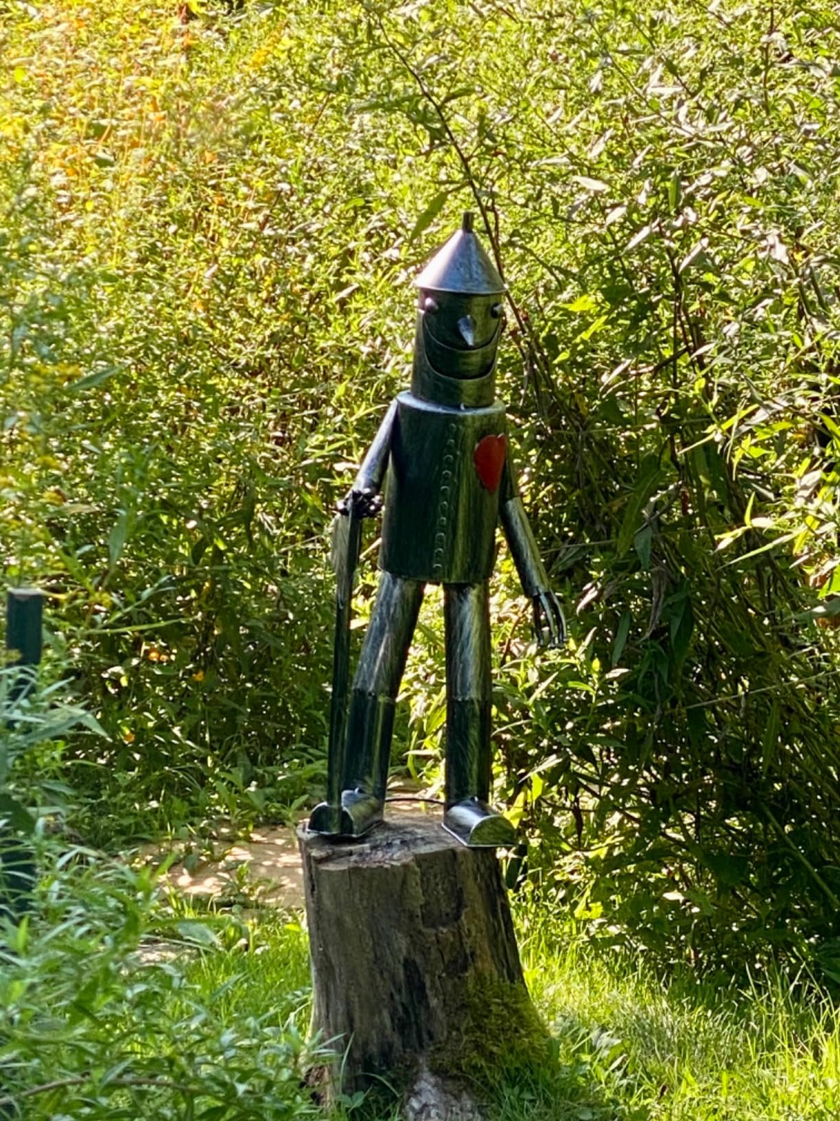 Bits and Pieces Tin Woodsman Tin Man Metal Garden Statue, 30