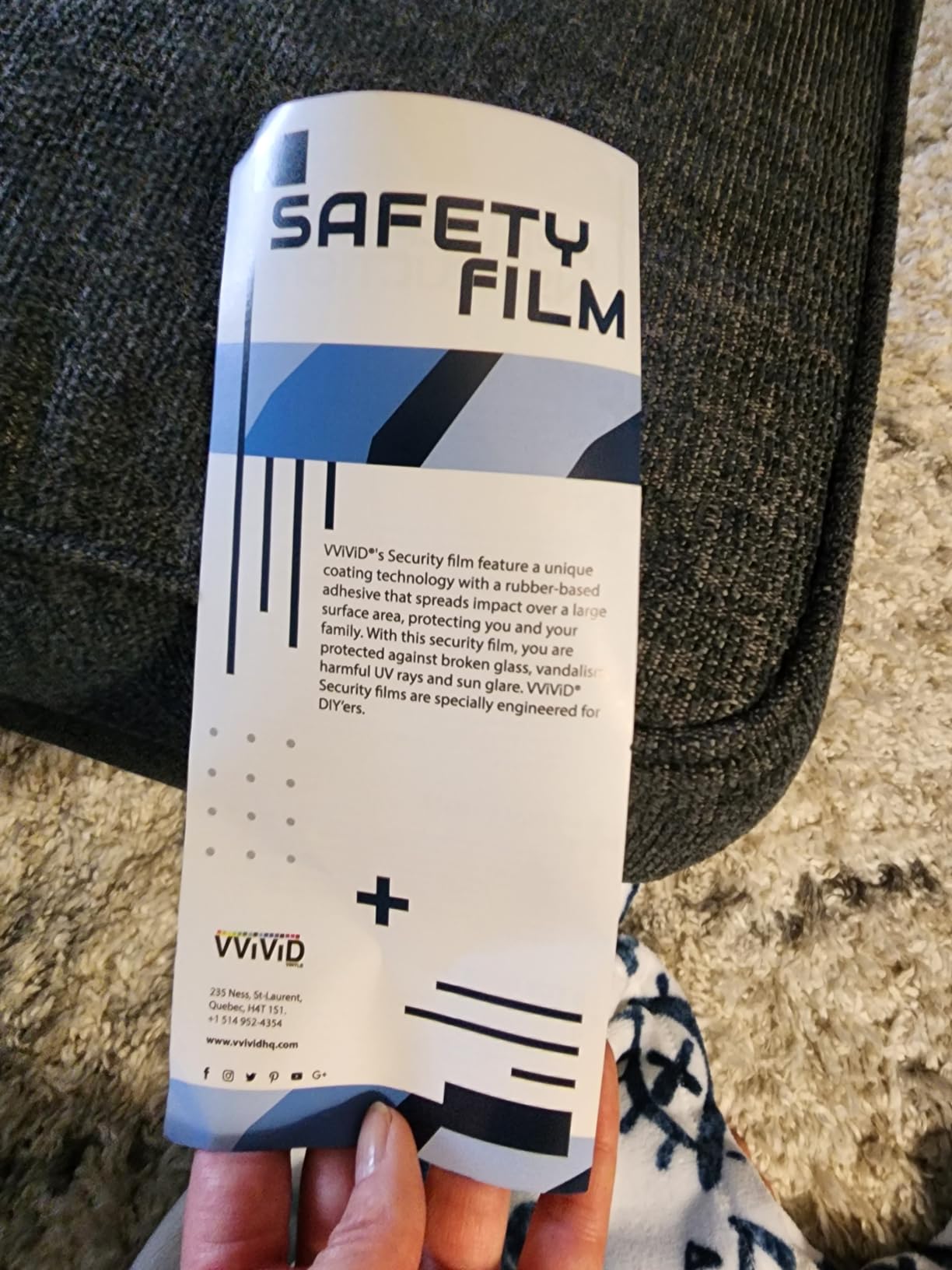 VViViD 12 Mil Clear Safety Window Film 30 Inch Wide x 10 ft Roll customer photo 1