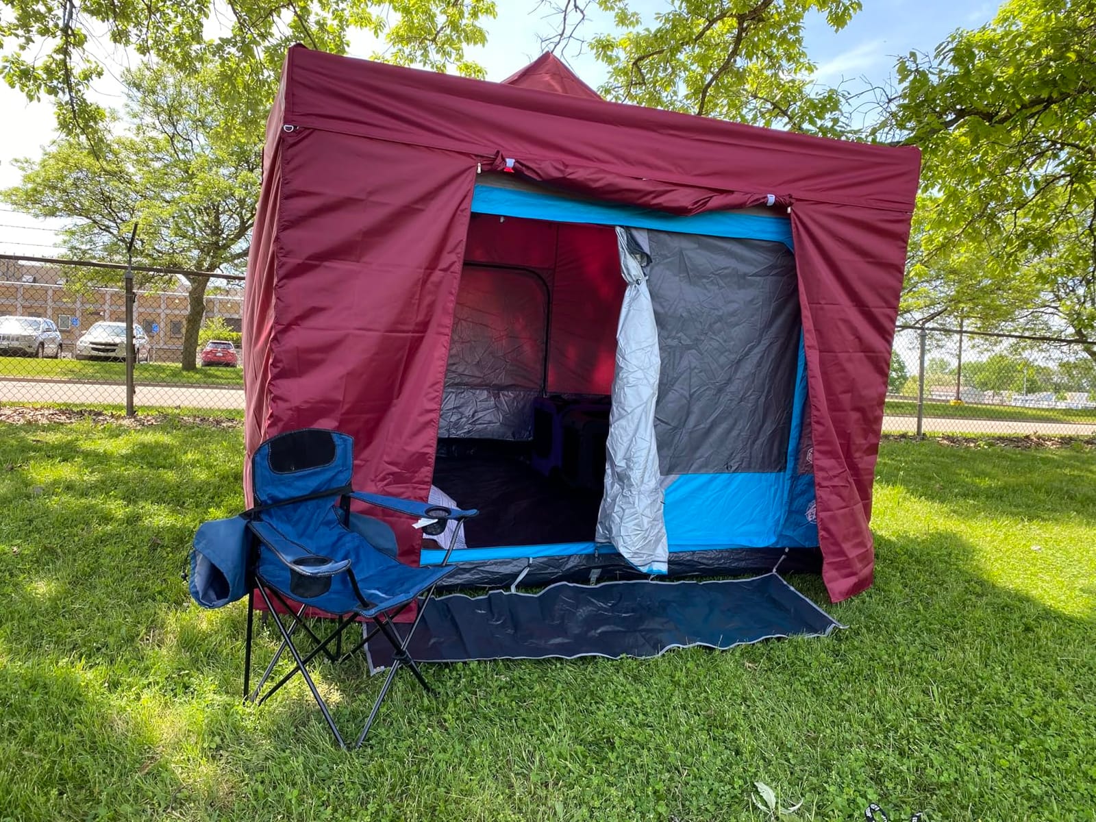 ABCCANOPY Heavy Duty Easy Pop up Canopy Tent with Sidewalls 10x15, Forest Green customer photo 2