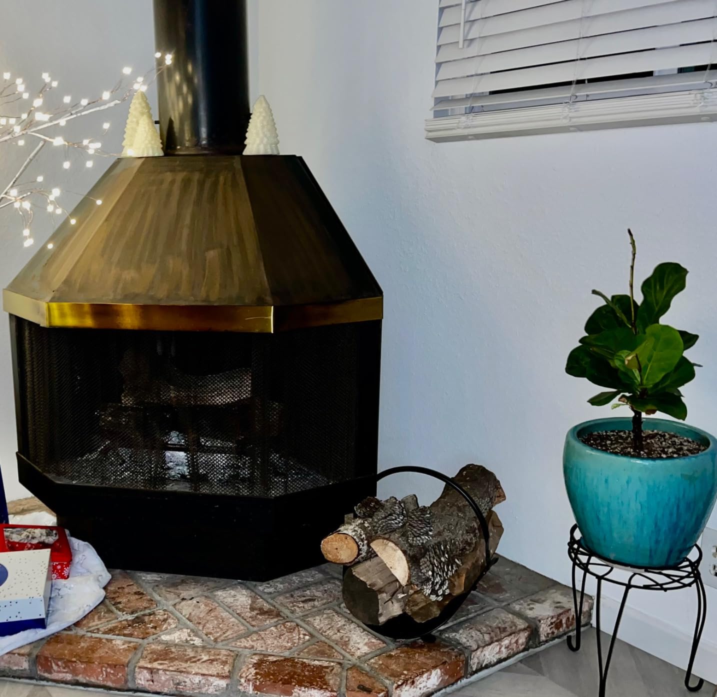 AMAGABELI GARDEN & HOME Fireplace Log Holder Indoor Firewood Basket Holder Carrier Metal Wood Rack for Fire Wood Outdoor Storage Organizer customer photo 2