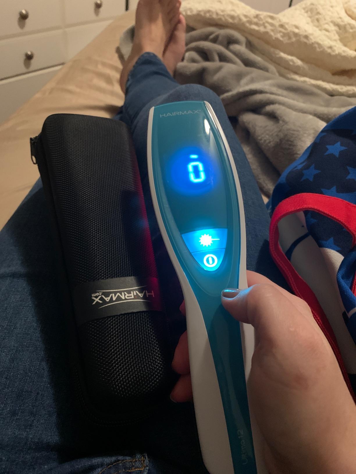 Hairmax Ultima 12 LaserComb, FDA Cleared Hair Regrowth Red Light Therapy customer photo 1