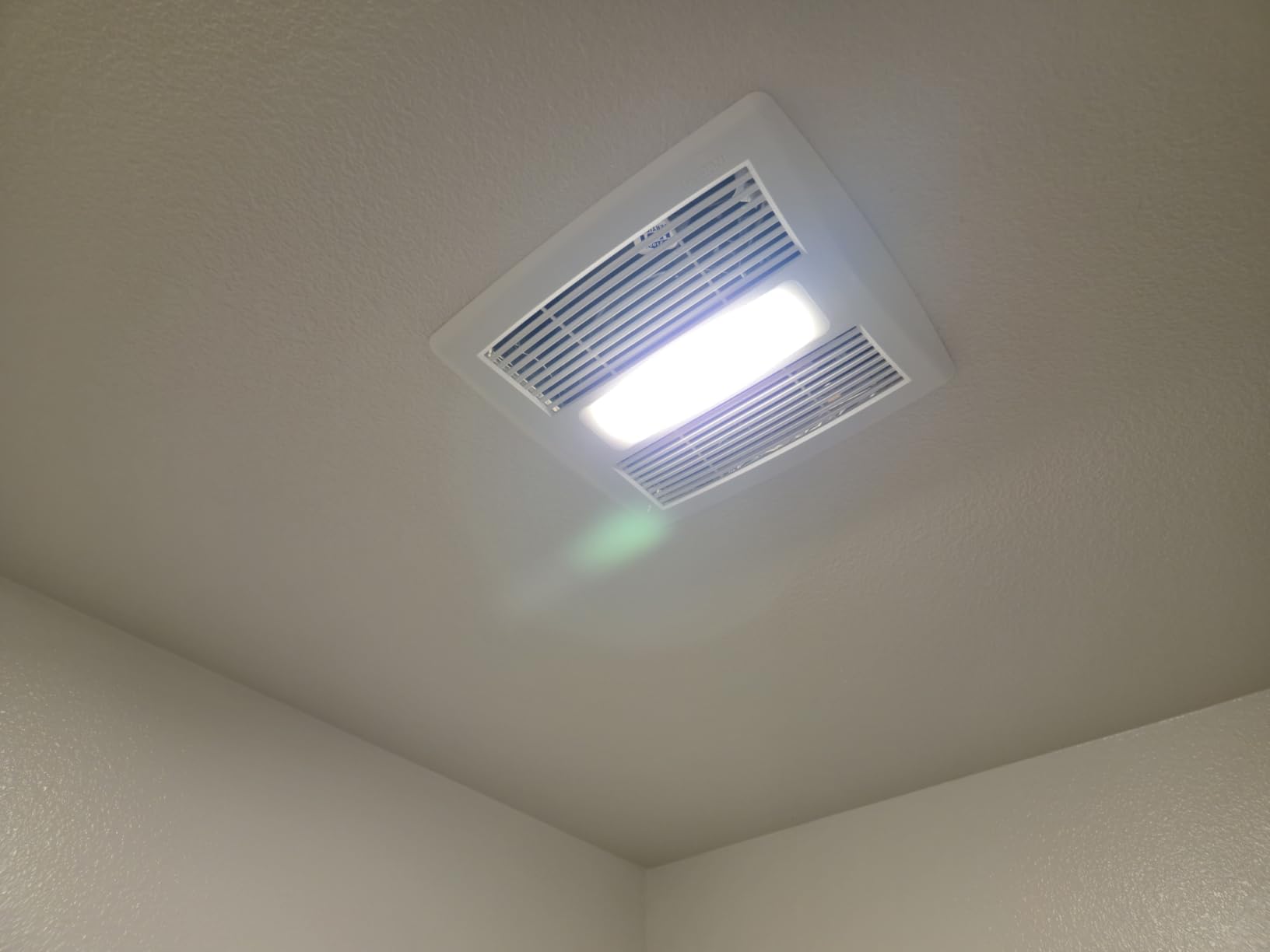 Broan-NuTone Bathroom Exhaust Fan with LED Light and Roomside Installation, Energy Star Certified, 110 CFM, Very Quiet 1.0 Sones White, AE110L | 1.0 Sones, ENERGY STAR Ceiling Exhaust Bath Fan for Moisture Removal & Quiet Bathroom Ventilation customer photo 2