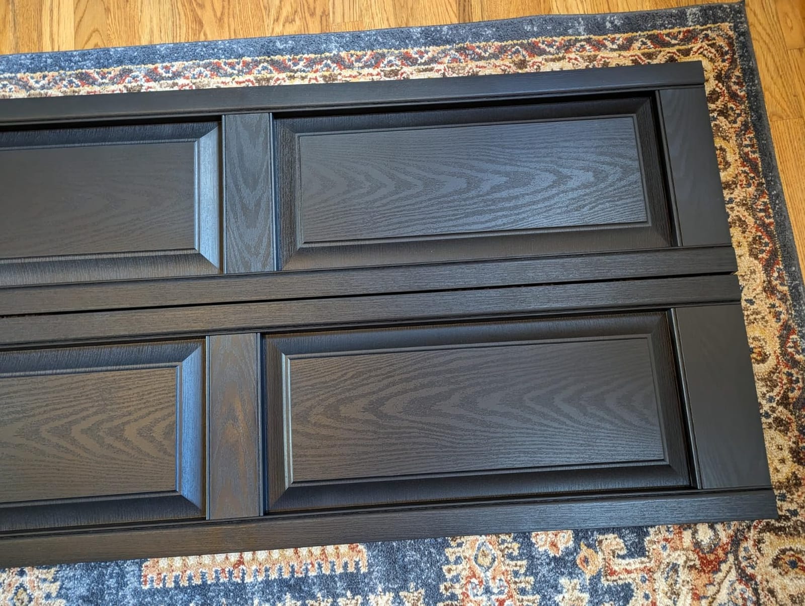 Ekena Millwork Lifetime Vinyl LP2S14X04700PG Standard Two Equal Panel Vinyls, Raised Panel Vinyl Shutters, w/Installation Shutter-Lok's & Matching Screws (Per Pair), 14.75