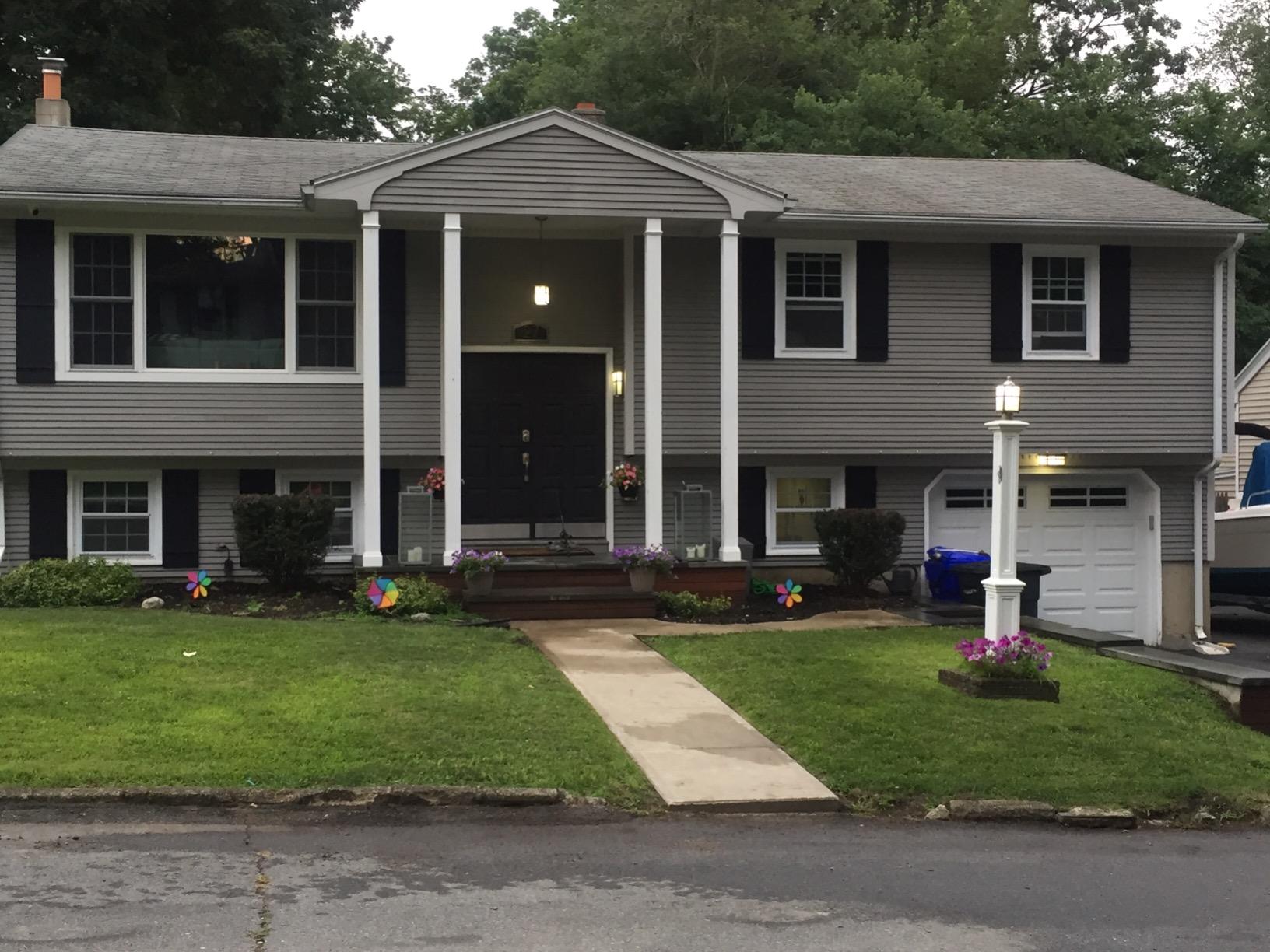 Ekena Millwork Lifetime Vinyl LJ4S14X05100BL Standard Four Board Joined, Board-n-Batten Vinyl Shutters, w/Installation Shutter-Lok's & Matching Screws (Per Pair), 14