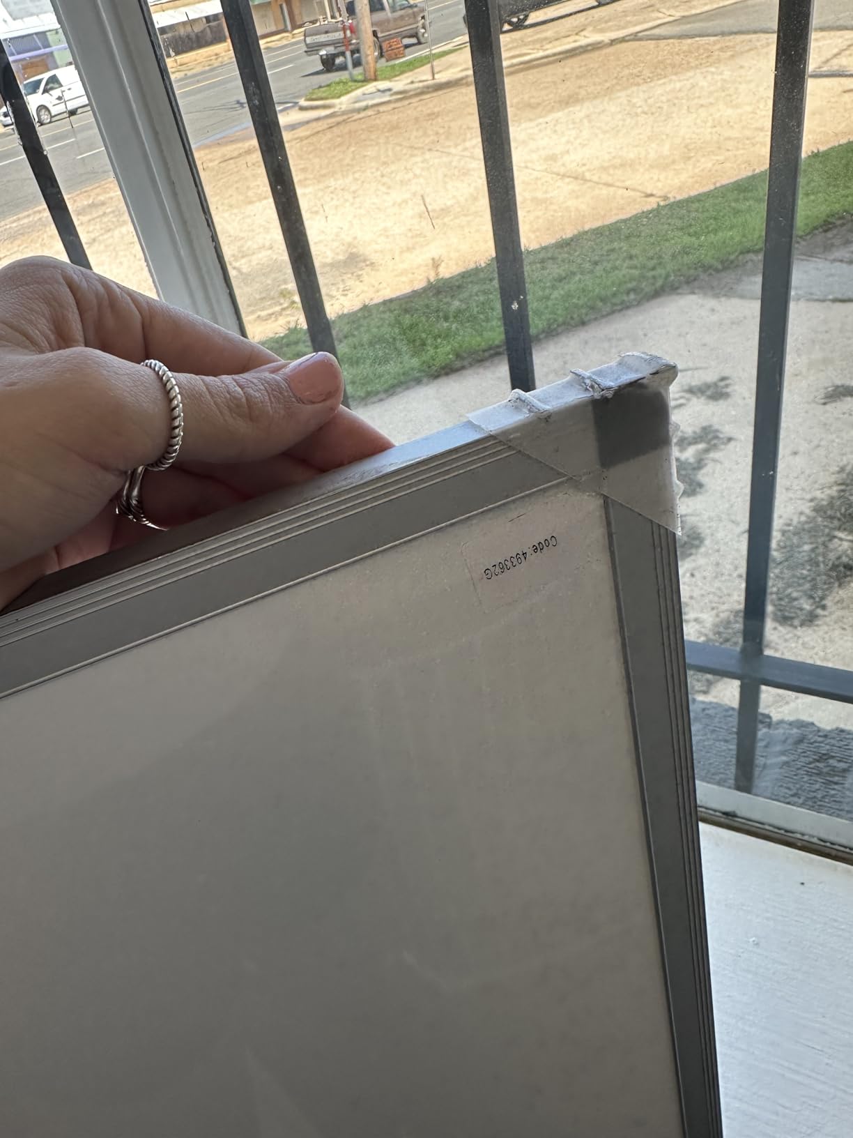 VIZ-PRO Double-Sided Magnetic Mobile Whiteboard, 60