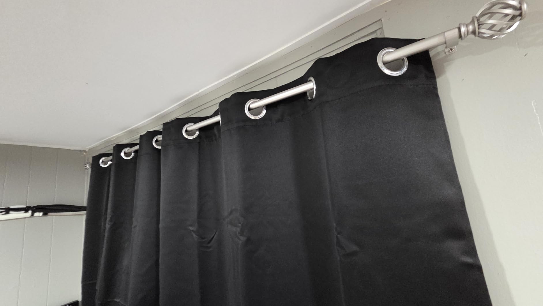 NICETOWN Black Blackout Curtains for Living Room 42 x 84 inches 2 Panels customer photo 1