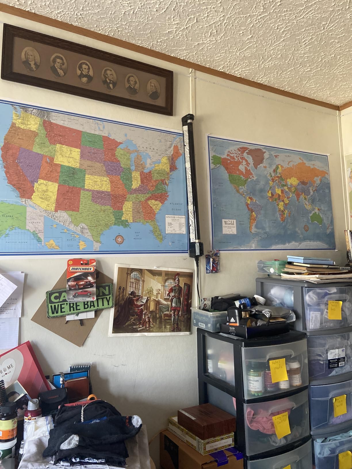 24x36 World and USA Classic Premier 3D Two Wall Map Set (Laminated) customer photo 1