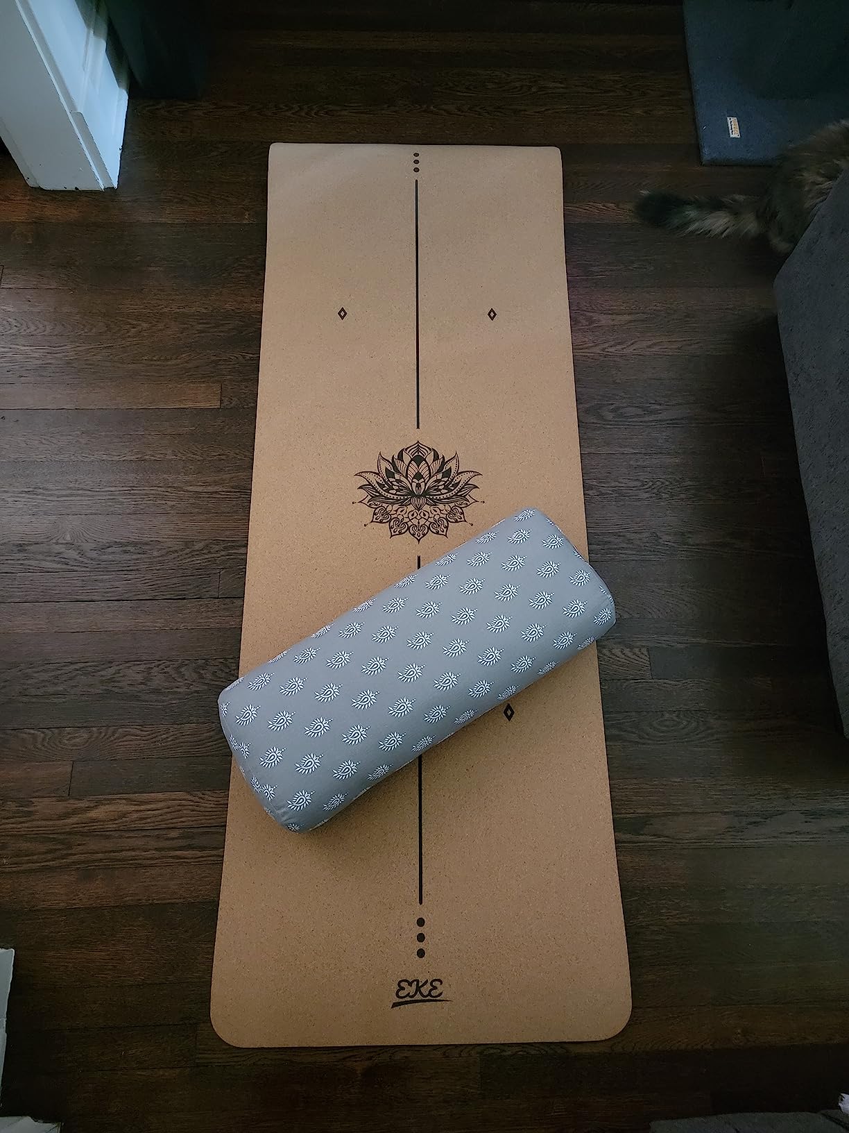 Y O GAYO Yoga Bolster - Made with 100% Cotton, Yoga Pillow Set Includes Extra Washable Cover and Carry Bag customer photo 1