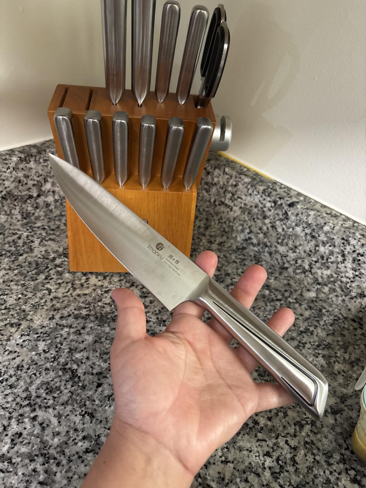 imarku Japanese Chef Knife-Sharp Kitchen Knife 8 Inch, Gift for Mom & Dad | Chef's Knives HC Steel Paring Knife, Unique Gifts for Men and Women, Kitchen Gadgets with Gift Box, Gyutou Knives customer photo 2