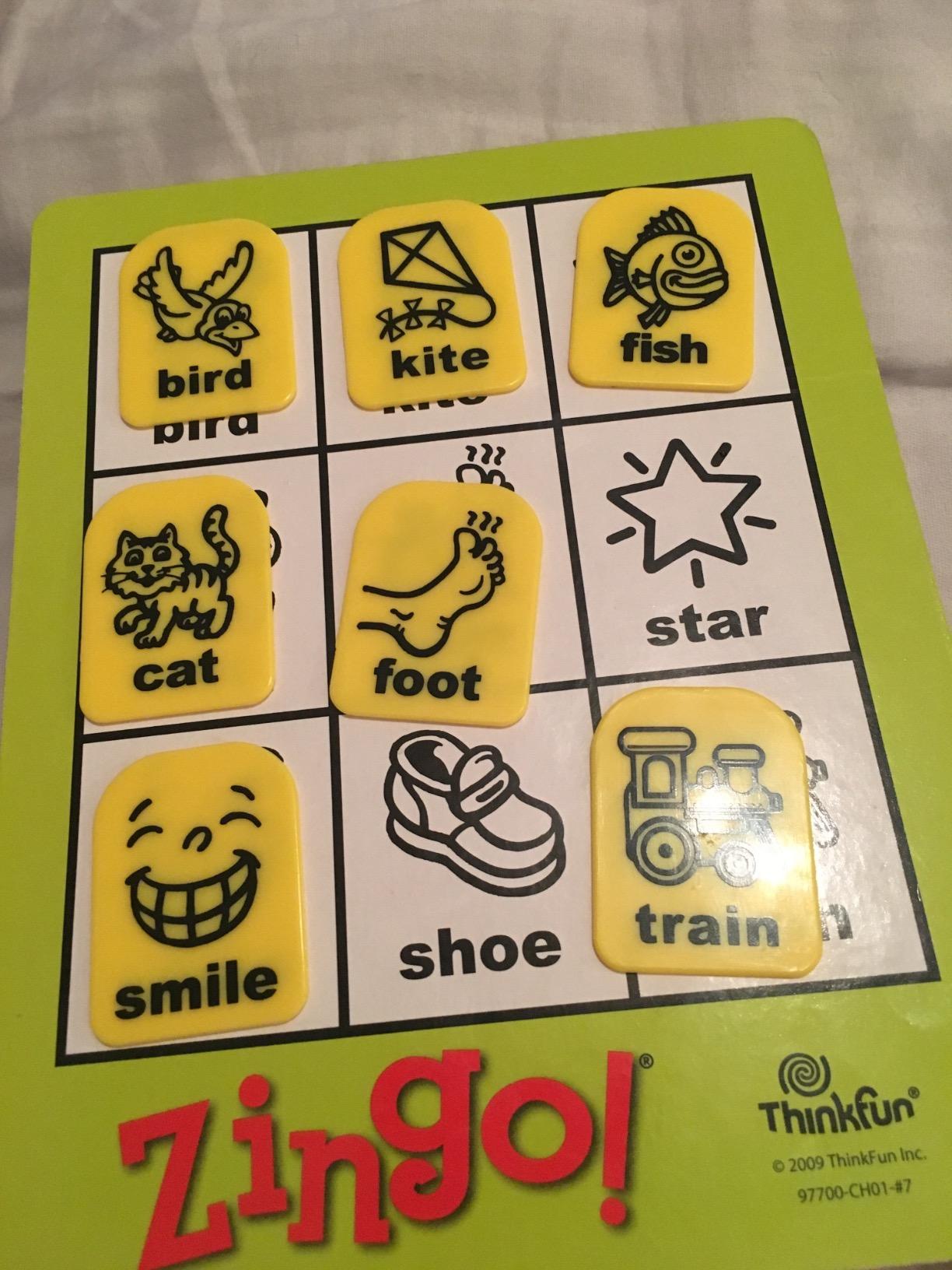 ThinkFun Zingo Bingo Award Winning Preschool Game for Pre-Readers and Early Readers Age 4 and Up - One of the Most Popular Board Games for Boys and Girls and their Parents (97700) customer photo 1