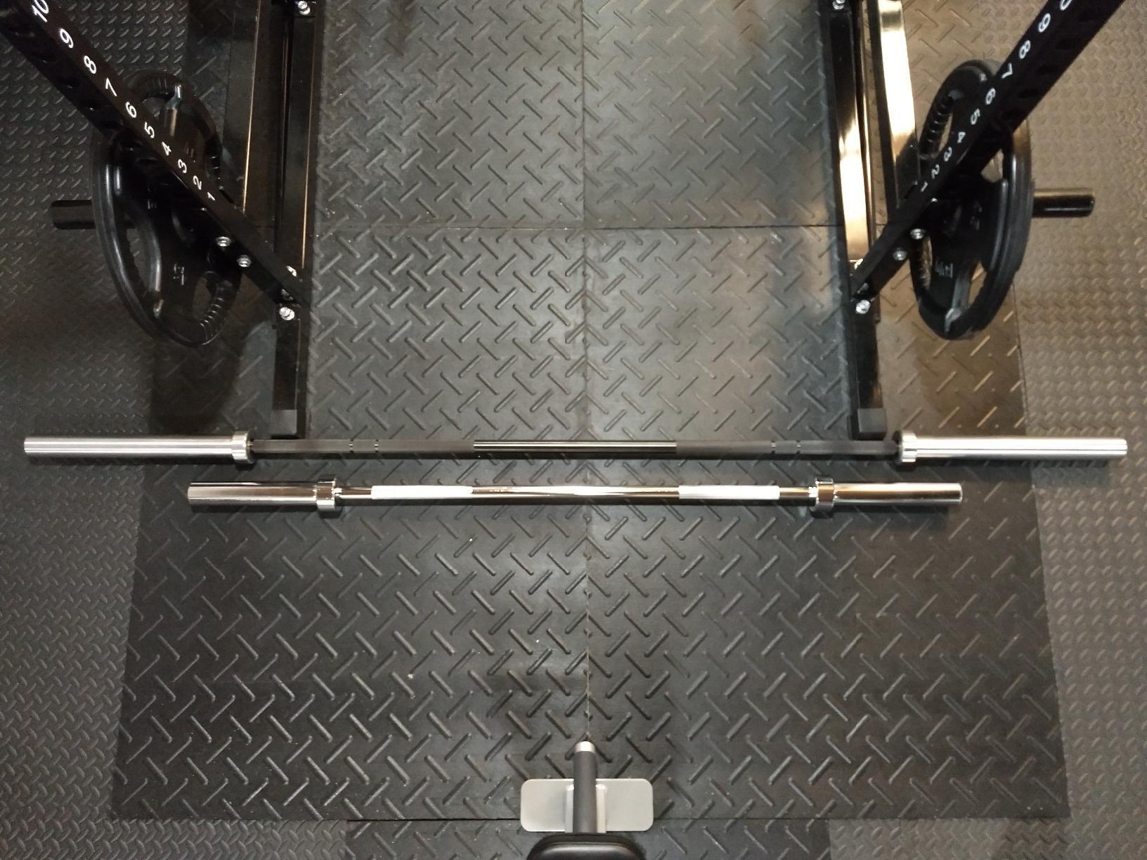 Titan Fitness 60in Olympic Weightlifting Barbell, 500 LB Capacity, 28mm Grip Shaft, Chrome Finish, Bronze Bushings, Olympic-Sized Weight Sleeves customer photo 1
