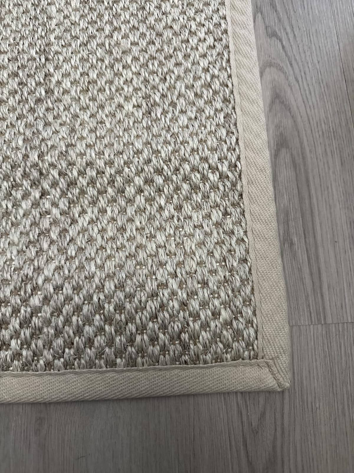 SAFAVIEH Natural Fiber Area Rug 8x10 Large Textured, Marble & Beige NF143C customer photo 2